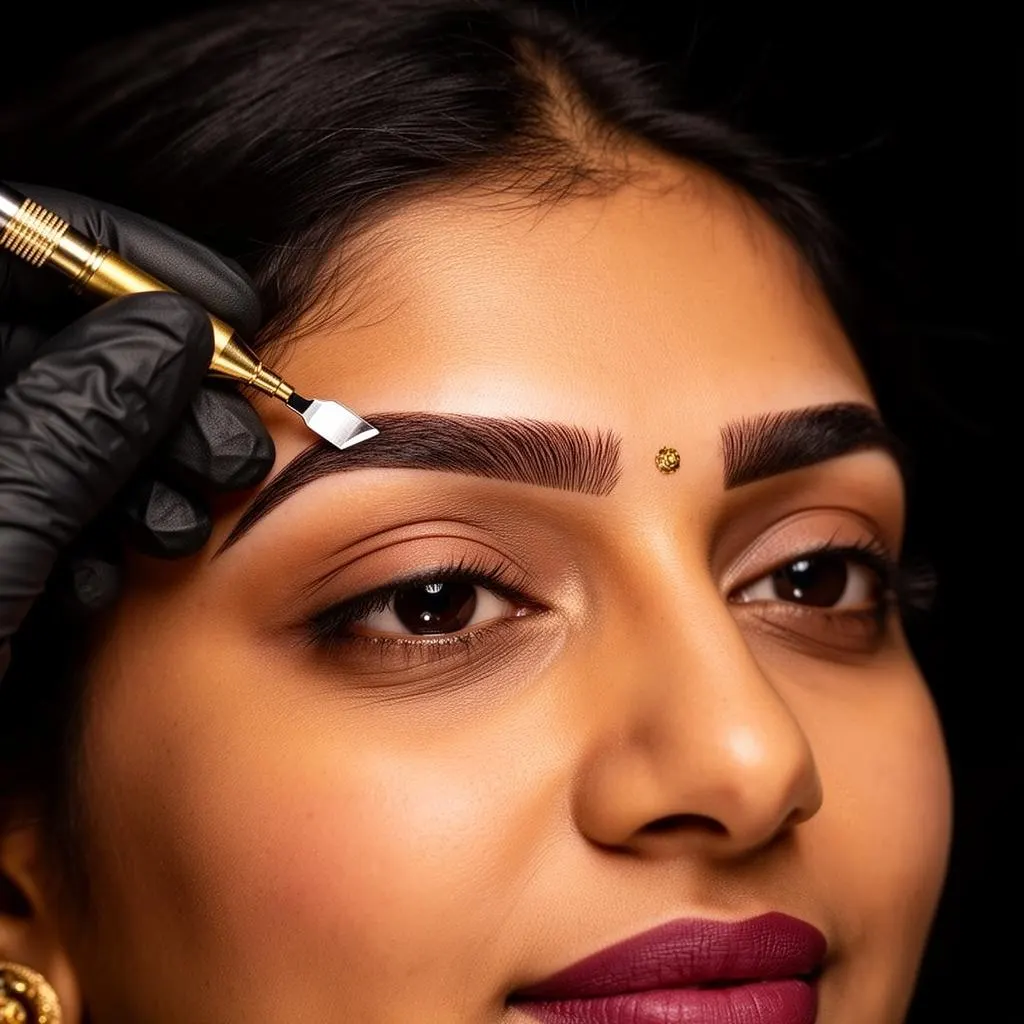 PMU Course training at Luxtique Academy